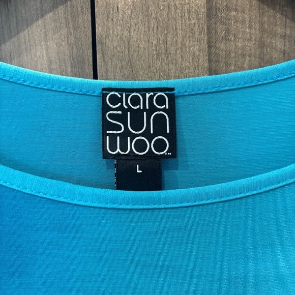 Clara Sun Woo large top ombré blue dolman sleeve - Picture 4 of 10